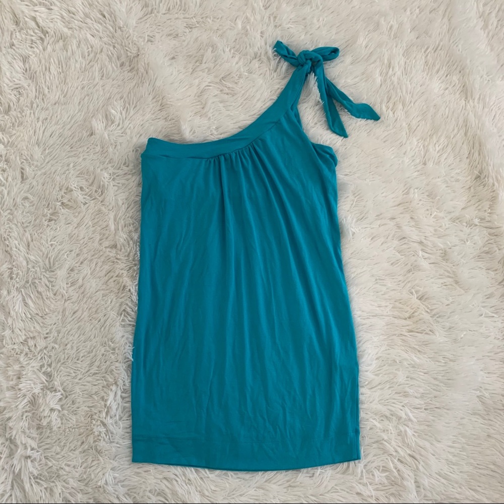 Soft 2B Bebe one shoulder tie dress